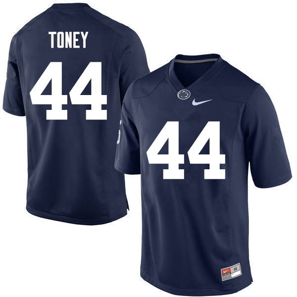 Men Penn State Nittany Lions #44 Shaka Toney College Football Jerseys-Navy